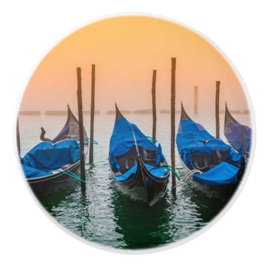 Sunset in Venetië Keramische Knop (Voorkant)