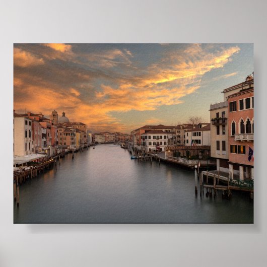 Sunset in Venice Poster (Voorkant)
