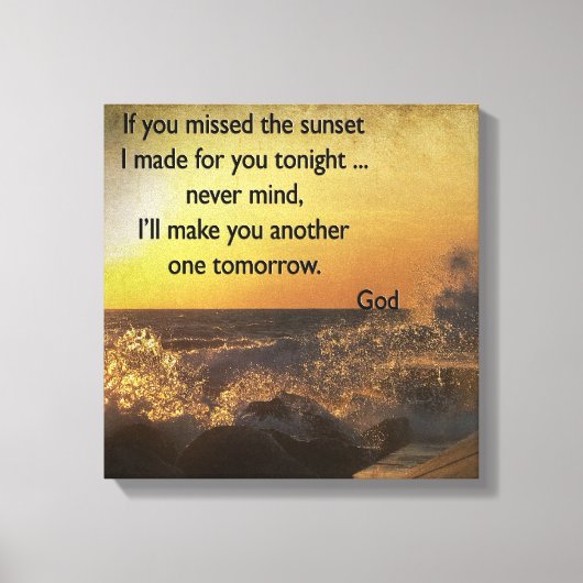 Sunset Inspiration Canvas Afdruk (Voorkant)