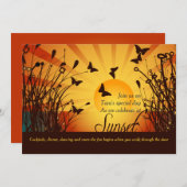 Sunset Invitation Kaart (Voorkant / Achterkant)