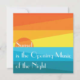 Sunset is de openingsmuziek van de Night Flat Kaar