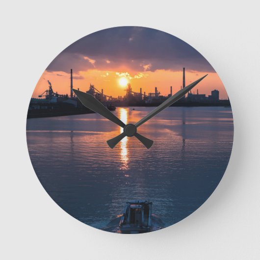 Sunset Japan Sky Ronde Klok (Voorkant)