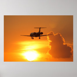 Sunset Jet Poster