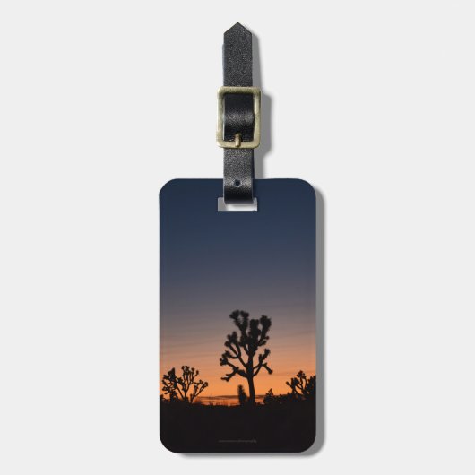 Sunset Joshua Trees Bagagelabel (Voorkant verticaal)