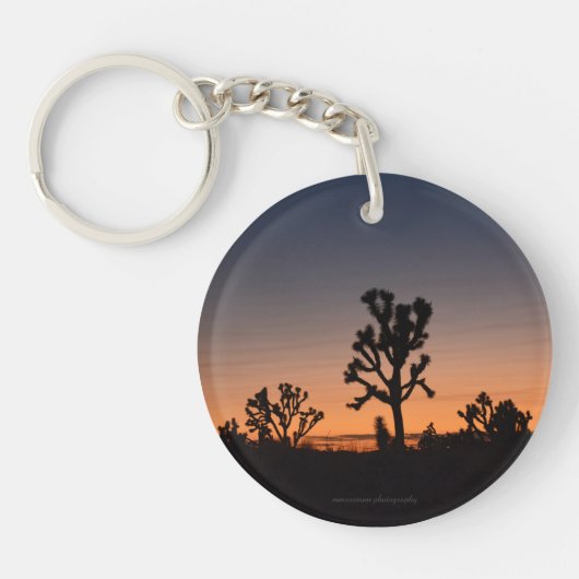Sunset Joshua Trees Sleutelhanger (Voorkant)