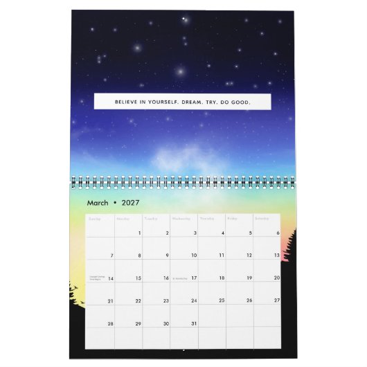Sunset Kalender (Mar 2027)