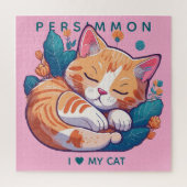 Sunset Kat Legpuzzel (Verticaal)