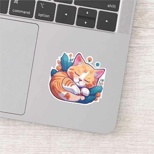 Sunset Kat Sticker (Detail)