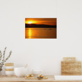 Sunset Kayak Poster (Keuken)