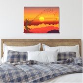 Sunset Kokopelli et toile de musique (Insitu(Chambre))
