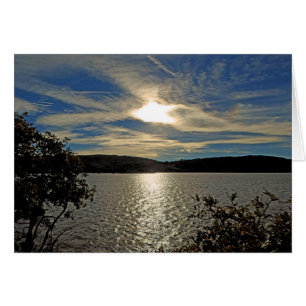 Sunset Kolob Reservoir Utah Blank Wenskaart