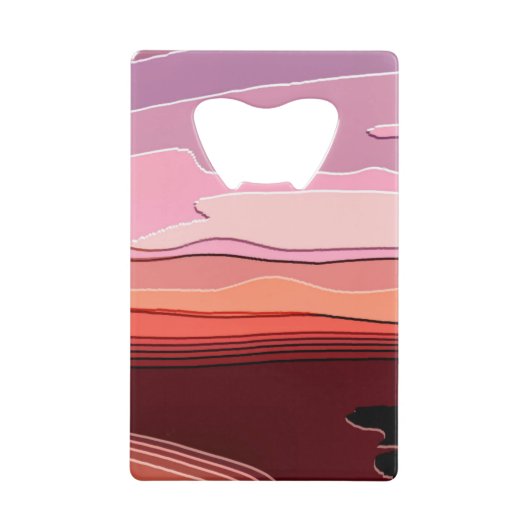 SUNSET KREDIETKAART FLESSENOPENER (Voorkant)