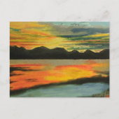 Sunset Lake Briefkaart (Voorkant)