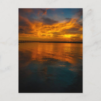 Sunset Lake Charles Louisiana Briefkaart