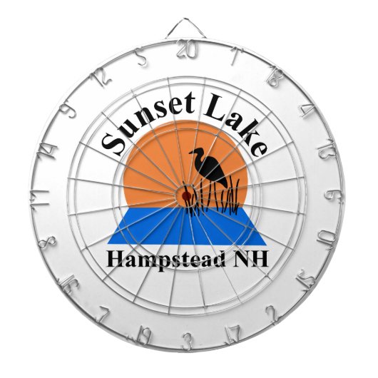 Sunset Lake Dartboard Dartbord (Voorkant)