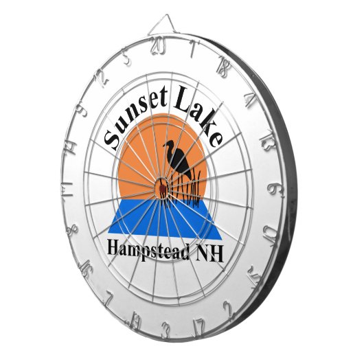 Sunset Lake Dartboard Dartbord (Voorkant Rechts)