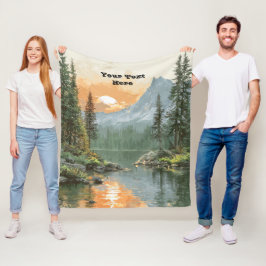 Sunset Lake Fleece Deken