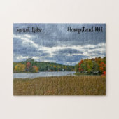 Sunset Lake Herfst Puzzle Legpuzzel (Horizontaal)