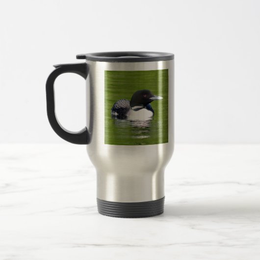 Sunset Lake Loon Travel Mug Reisbeker (Links)