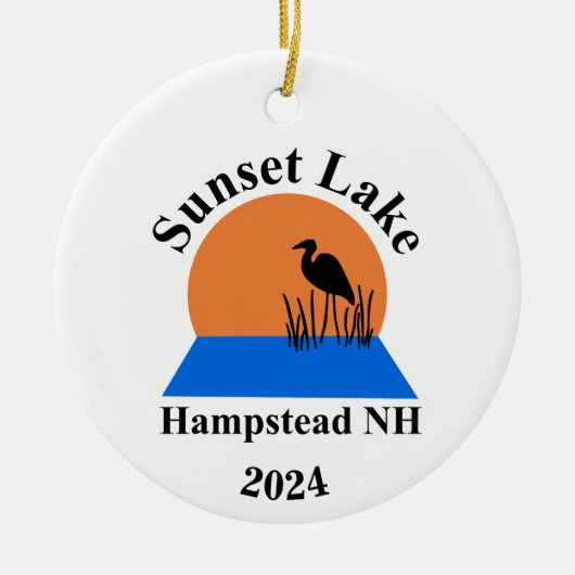 Sunset Lake Ornament (Voorkant)
