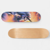Sunset Lake River Eenhoorn Zeven Skateboard (Horizontaal)