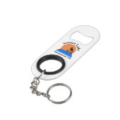 Sunset Lake Sleutelhanger Bottle Opener Mini Flessenopener (Achterkant Gekanteld)