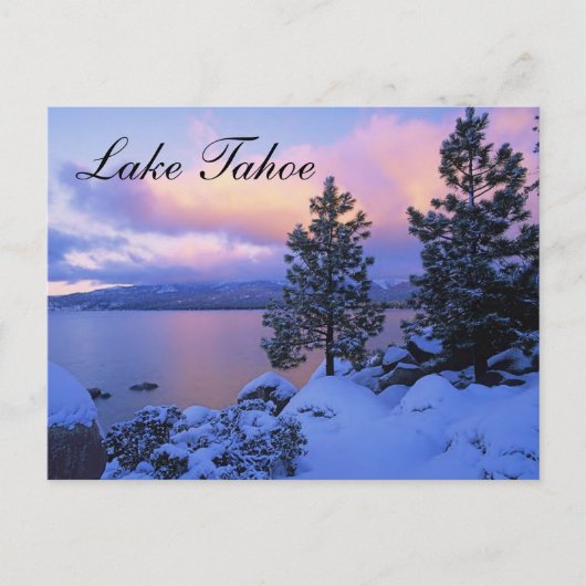 Sunset Lake Tahoe Nevada Briefkaart (Voorkant)