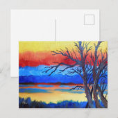 Sunset Lakeside Briefkaart (Voorkant / Achterkant)