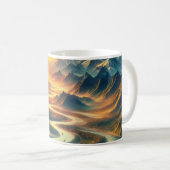 Sunset Landscape Valley Mug (Devant droit)