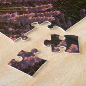 Sunset Lavender Field Jigsaw Puzzle Legpuzzel (Zijkant)