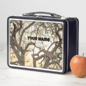 Sunset Leopard Lunch Box – Aangepaste Safari Tin (In situ)