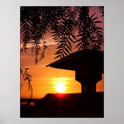 Sunset Light Silhouette Poster (Voorkant)