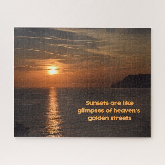 Sunset like a Glimpse of Heaven - 11 x 14 inch Legpuzzel (Horizontaal)