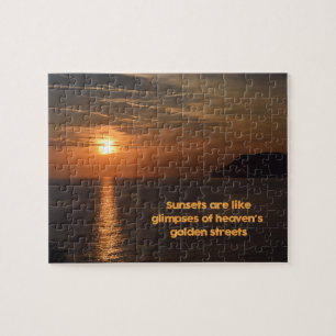 Sunset like a Glimpse of Heaven - 8 x 10 inch Legpuzzel