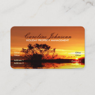 Sunset Liquid Nature Carte de visite