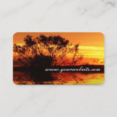 Sunset Liquid Nature Carte de visite (Dos)