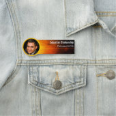 Sunset look Professional Gold Custom Photo Naamplaatje (In situ)