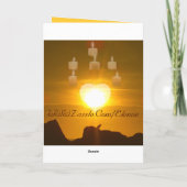 Sunset Love_ Feestdagen Kaart (Achterkant)