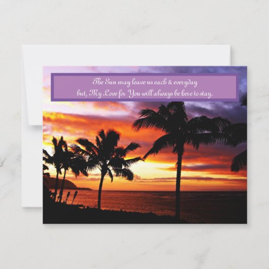 Sunset Love notes (Voorkant)