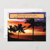 Sunset Love notes Briefkaart (Voorkant / Achterkant)