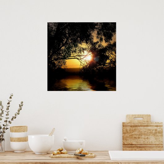 Sunset Love Poster (Keuken)