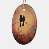 Sunset Lovebird Ornament (Links)