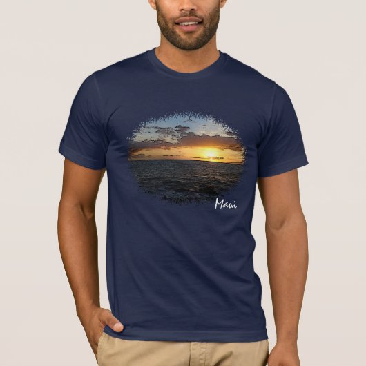 Sunset, Maui T-shirt (Voorkant)