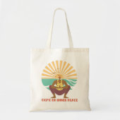 Sunset Meditation Fun Modern Yoga Tote Bag (Devant)