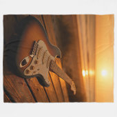 Sunset Melody Fleece Deken (Voorkant (Horizontaal))