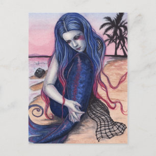 Sunset Mermaid Briefkaart