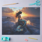 Sunset Mermaid Decoupage Tissuepapier (Craft)
