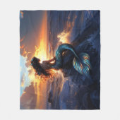 Sunset Mermaid Fleece Deken (Voorkant)