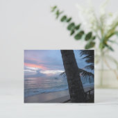 Sunset met boom @ Sri Lanka Briefkaart (Staand voorkant)