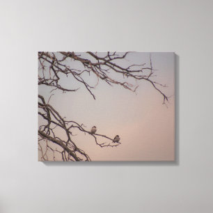 Sunset met de Shrikes Canvas Afdruk